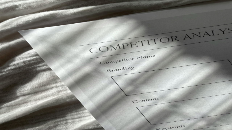 Image of a competitor analysis form.